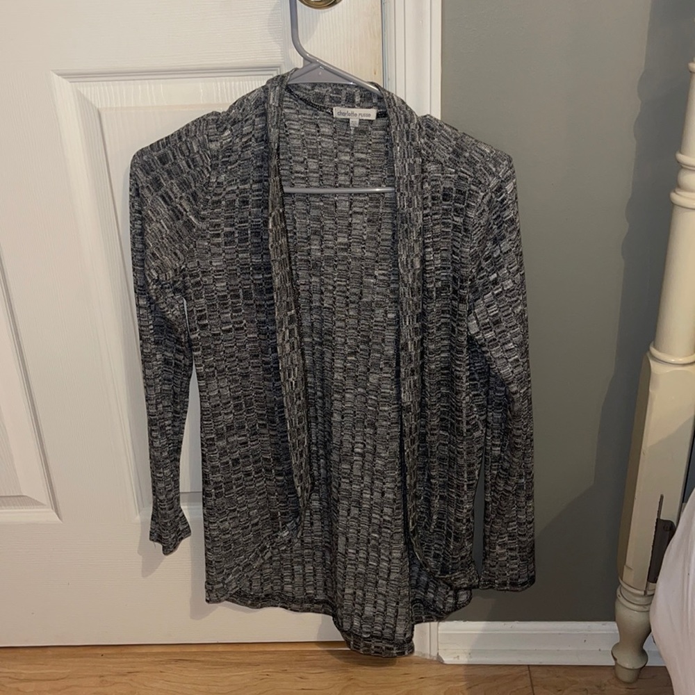 charlotte russe grey cardigan